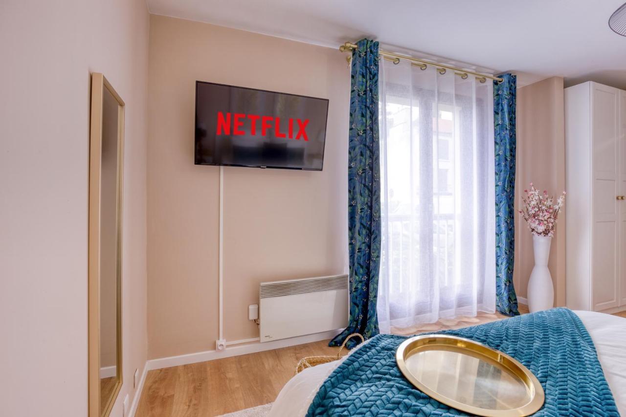 Studio Hotel - Lit King Size - Parking - Wifi - Proche Cdg Livry-Gargan Exteriér fotografie